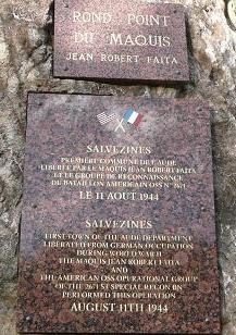 mémorial maquis Jean Robert et Faïta à Salvezines